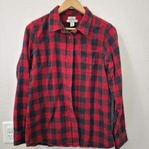 L.L. Bean Womens Buffalo Plaid Sz S